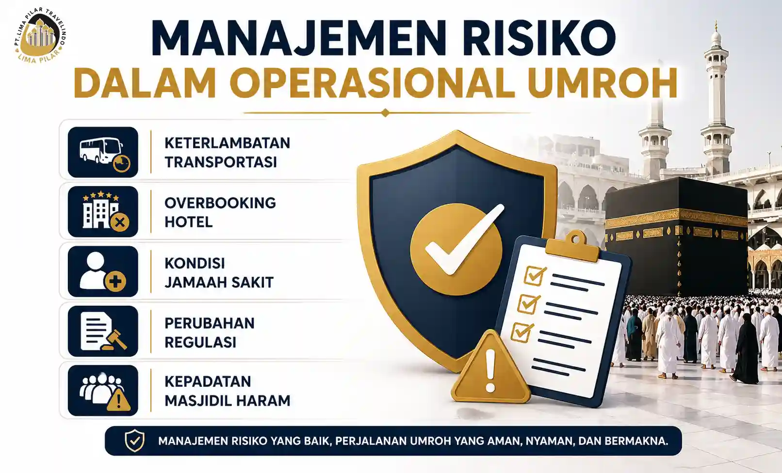 10 ciri land arrangement umroh profesional di Arab Saudi untuk travel haji dan umroh